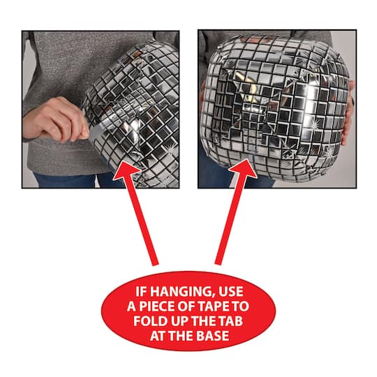 Beistle 14.5" x 13" Disco Ball Balloons, 6ct.
